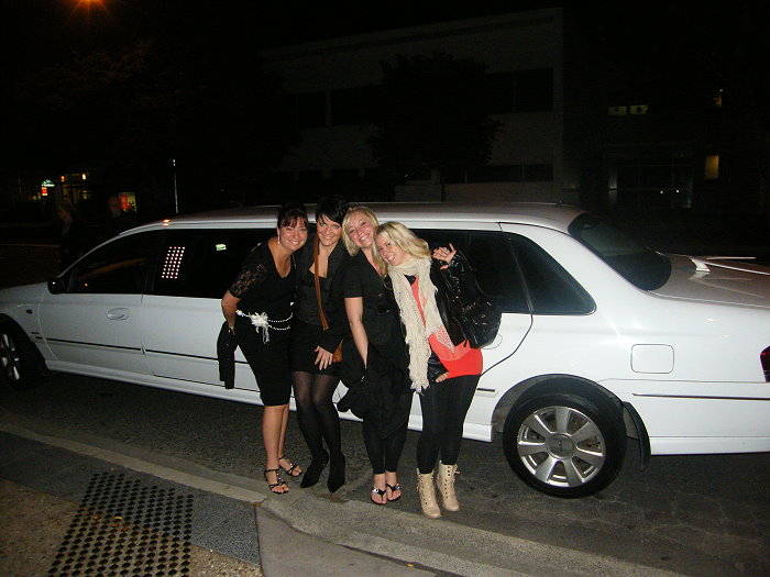 Girl's night out with a stretch limousine